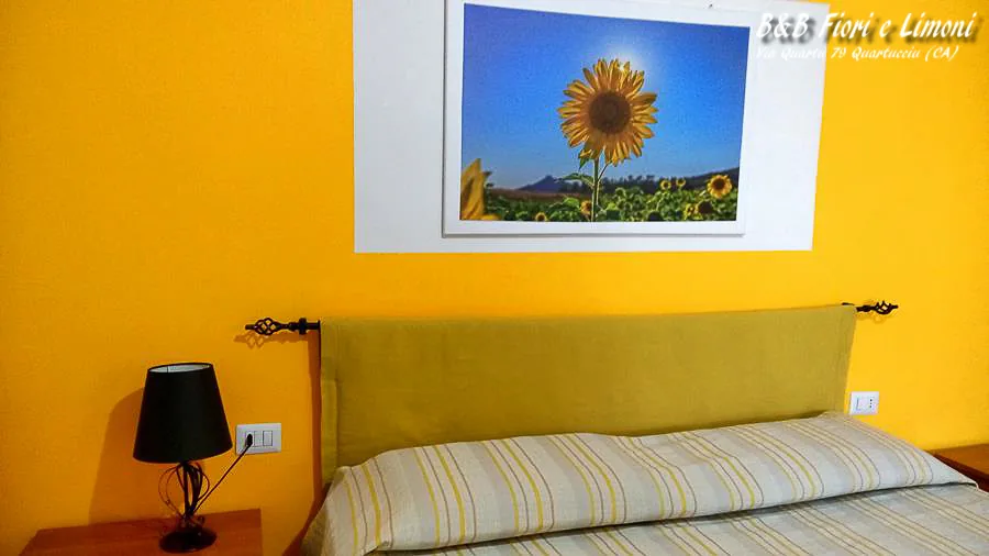 Camera Sole, la parete giallo sole